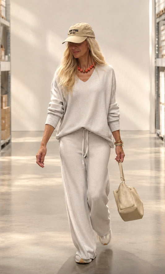 Conjunto Oslo de punto: suéter y pantalón a juego – Pilar Martín Shop