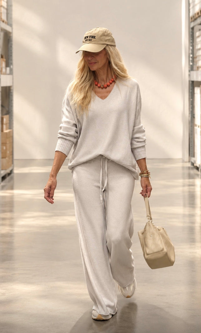Conjunto Oslo de punto: suéter y pantalón a juego – Pilar Martín Shop