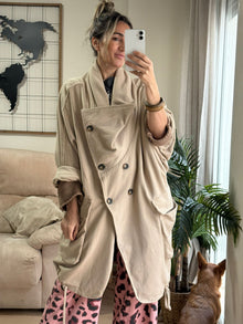 Abrigo Oversize de algodón