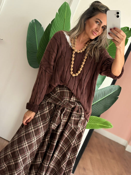 Falda camisa Tartán