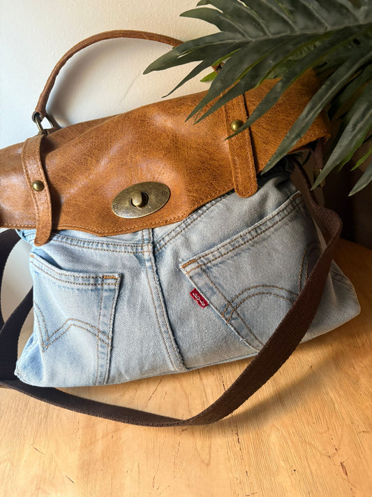 Bolso Vaquero Piel (Claro)