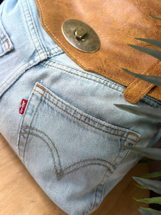 Bolso Vaquero Piel (Claro)