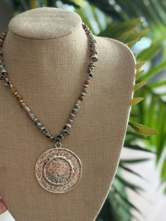 Collar Medalla Plata