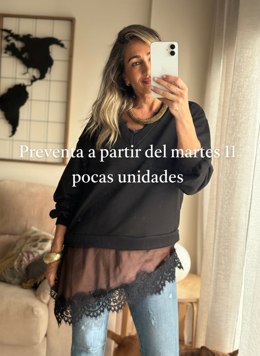 Sudadera con lencero